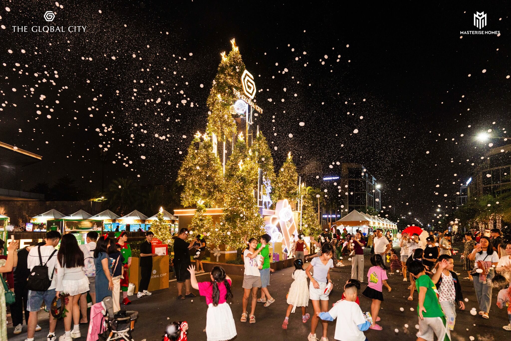 TUYẾT RƠI GIỮA LÒNG PHỐ THỊ THE GLOBAL CITY