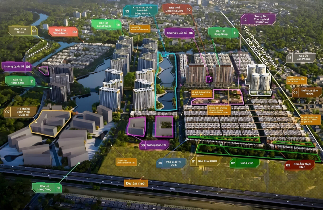 VỊ TRÍ DINERS SQUARE THE GLOBAL CITY