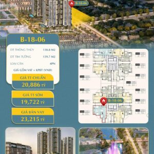 Căn 4 phòng ngủ Masteri Cosmo Central