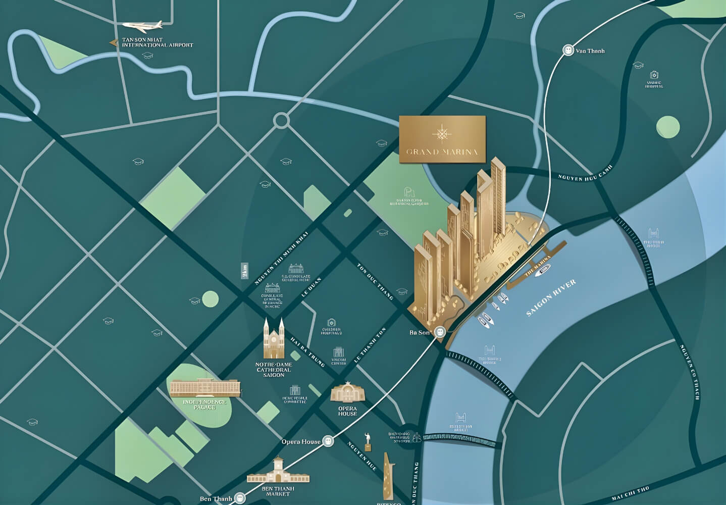 Vị trí Grand Marina Saigon